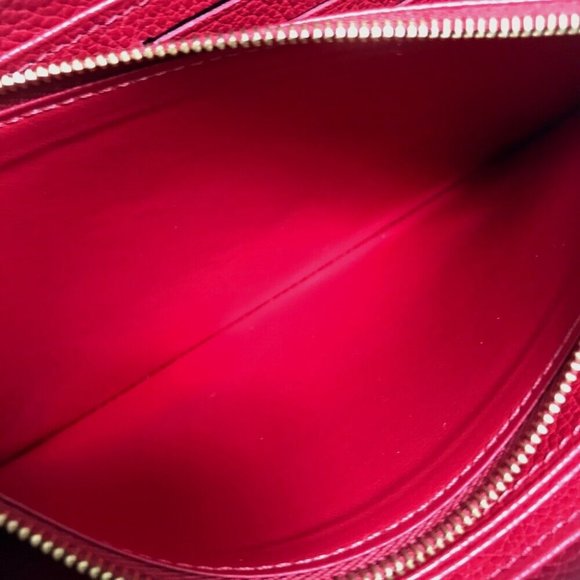 LOUIS VUITTON M68571 MonogramEmpreinte ZippyWallet Long Wallet Cherryberry(Red) - Picture 10 of 12